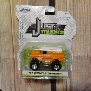 Jada Just Trucks FIRESTONE 57 Chevy Suburban~LG tires~Diecast 2019 editi…
